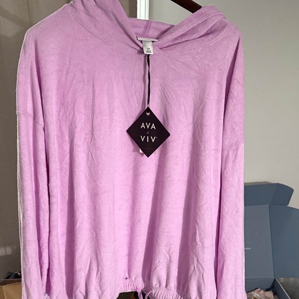 Ava & Viv Light Purple Hoodie